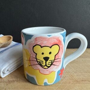 Vintage Starbucks Collectible Kids' Handmade Lion Mug by Ciao Italya by Bellini